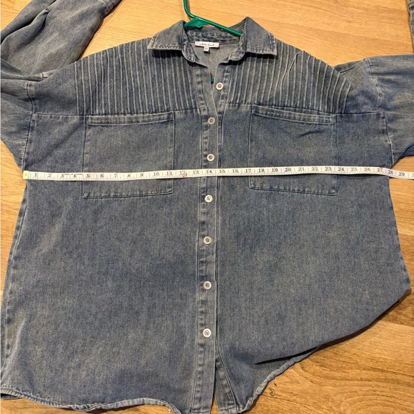 White Birch denim Shacket - Picture 3 of 4